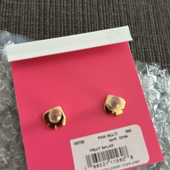 KATE SPADE Fruit Salad Pave Grapefruit Earring Studs NEW - Picture 6 of 7